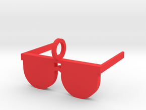 Sunglasses Pendant in Red Processed Versatile Plastic