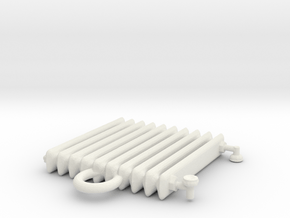 HH- Raidator Necklace Pendant in White Natural Versatile Plastic