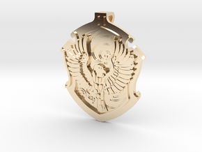 Ravenclaw House Crest - Pendant SMALL in 14k Gold Plated Brass