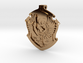 Ravenclaw House Crest - Pendant SMALL in Polished Brass