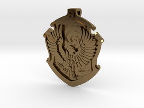 Ravenclaw House Crest - Pendant SMALL in Polished Bronze