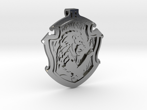 Gryffindor House Crest - Pendant LARGE in Polished Silver