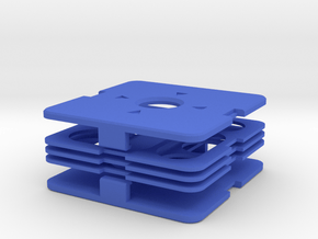 Dime Puzzle 3x3 v2 in Blue Processed Versatile Plastic