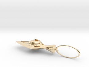 Keychain in 14k Gold Plated Brass