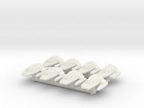 1/1000 Scale Scampers "Wave Riders" Pack in White Natural Versatile Plastic