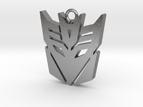 Transformers pendant in Natural Silver