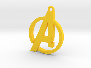 Avengers Pendant in Yellow Processed Versatile Plastic
