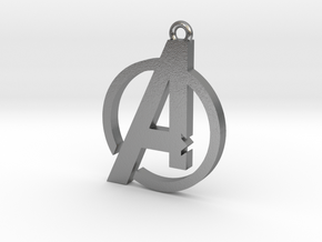 Avengers Pendant in Natural Silver
