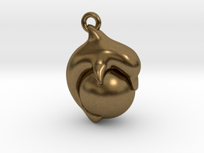 Dolphin Ball Pendant in Natural Bronze