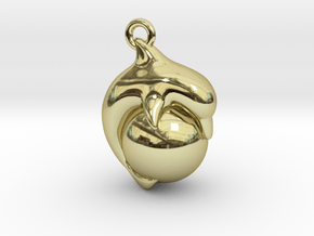 Dolphin Ball Pendant in 18K Gold Plated