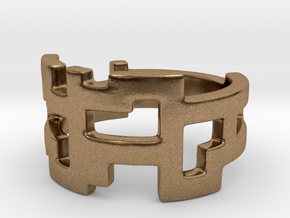 Ring Blocks - Size 4 in Natural Brass