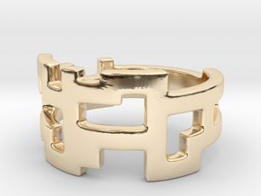 Ring Blocks - Size 5 in 14K Yellow Gold