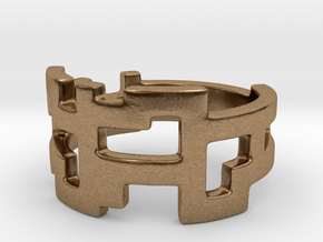 Ring Blocks - Size 5 in Natural Brass