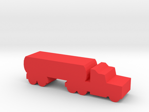 Game Piece, Semi-truck Tanker in Red Processed Versatile Plastic