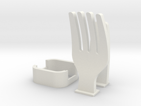 Fork Cable Organizer in White Natural Versatile Plastic