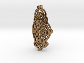 Celtic Knot Earrings in Natural Brass