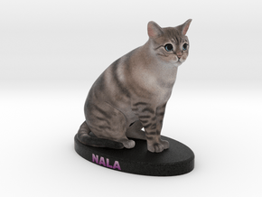 Custom Cat Figurine - Nala in Full Color Sandstone