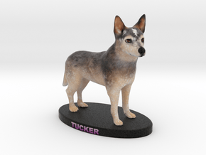Custom Dog Figurine - Tucker in Full Color Sandstone