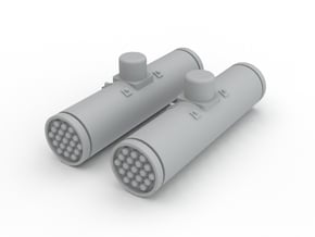 2 Ghost Hawk Rocket Pod Assembly in White Processed Versatile Plastic
