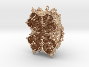 Fractal Pendant - It's what's inside that counts in 14k Rose Gold Plated Brass