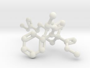 Remifentanil Molecule in White Natural Versatile Plastic