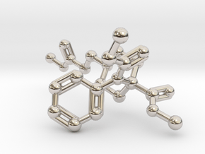 Remifentanil Molecule in Rhodium Plated Brass