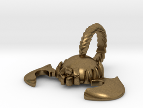 Scorpion Pendant in Natural Bronze
