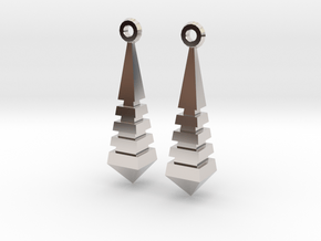 Monolith Earrings in Platinum