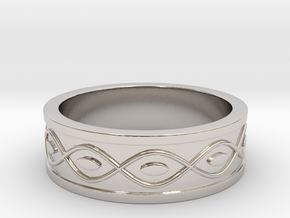 Ring with Eyes in Rhodium Plated Brass