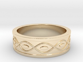 Ring with Eyes in 14K Yellow Gold