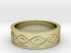 Ring with Eyes in 18k Gold Plated Brass