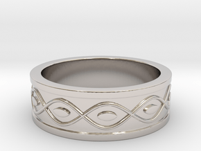 Ring with Eyes - Size 5 in Platinum