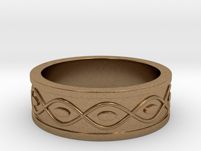Ring with Eyes - Size 5 in Natural Brass