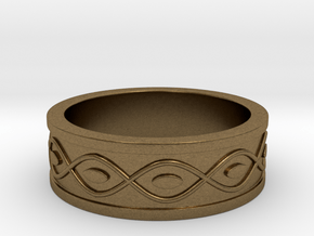 Ring with Eyes - Size 5 in Natural Bronze