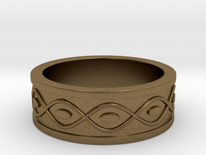 Ring with Eyes - Size 4 in Natural Bronze