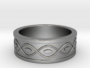 Ring with Eyes - Size 4 in Natural Silver