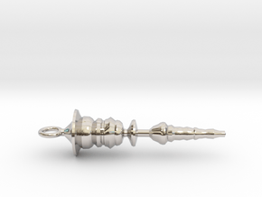 "I Have a Dream" MLK Waveform Pendant in Rhodium Plated Brass