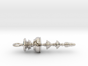"There's No Place Like Home" Wizard of Oz Waveform in Rhodium Plated Brass