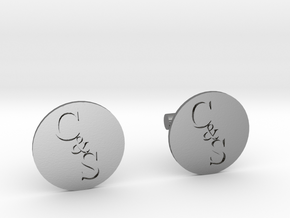 Cuff Links in Polished Silver