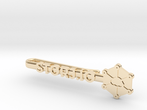 Storj Tie Clip in 14K Yellow Gold