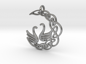 SwanPendant in Natural Silver