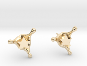 StarSplash stud earrings in 14K Yellow Gold