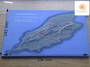 Large Satellite Mountain Course in Full Color Sandstone