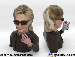 Hillary Clinton Meme in Full Color Sandstone