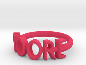 Moore Ring Size 7 in Pink Processed Versatile Plastic