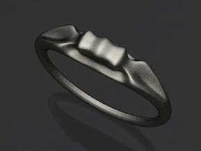 Tala Ring in Polished Gold Steel