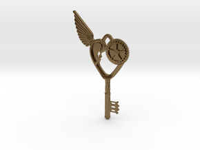 Key Pendant in Natural Bronze