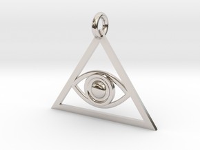 Eye of Providence Pendant in Platinum