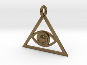 Eye of Providence Pendant in Natural Bronze