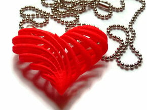 My twisted heart in Red Processed Versatile Plastic